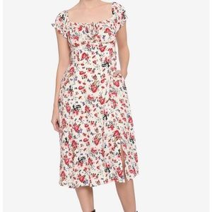 Disney Bambi Floral Puff Sleeve Dress